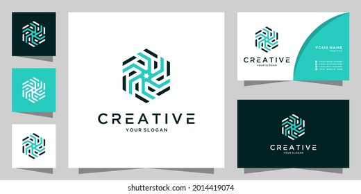 Letter p creative logo icon design template