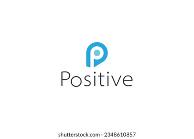 Letter p creative minimal modern logo