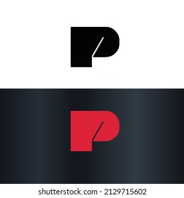 Letter P Creative Unique Modern Vector Logo Design