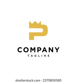 
Letter P crown logo icon vector template.eps