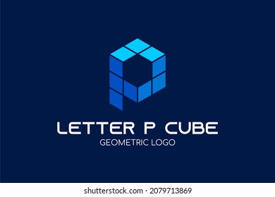 Letter P Cube Logo : Suitable for Company Theme, Construction Theme, Technology Theme, Initial Theme, Infographics and Other Graphic Related Assets.