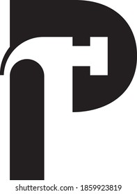 The letter 'P' is customized to represent the hammer, made by negative space - allusion to construction and renovations.