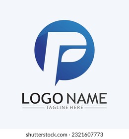 Buchstaben P und d P Logo, Vektorgrafik-Design