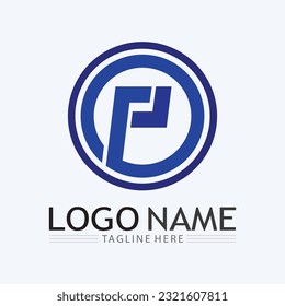 Letter P an d P Logo vector illustration design