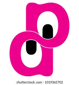 letter P and D logotype