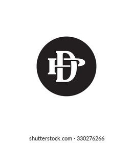 letter P and D monogram logo