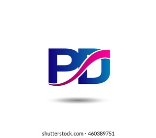 Letter P and D monogram logo
