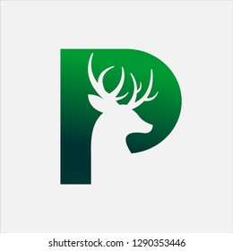 Letter P Deer