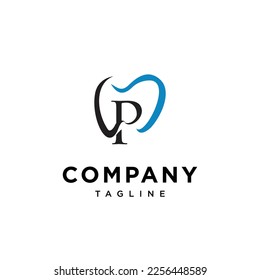 
Letter P dental Dentist logo vector icon template.eps