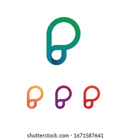 Diseño de letra p 