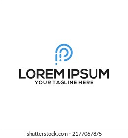 logotipo de diseño de letra P