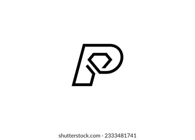 Letter P Diamond Logo Design