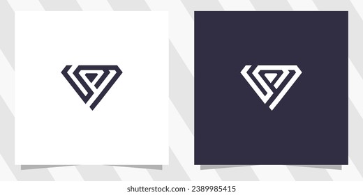 letter p with diamond logo design