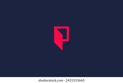 letter p with door logo icon design vector design template inspiration