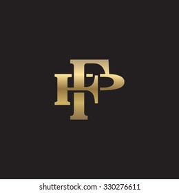 letter P and F monogram logo