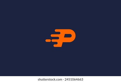 letter p fast logo icon design vector design template inspiration