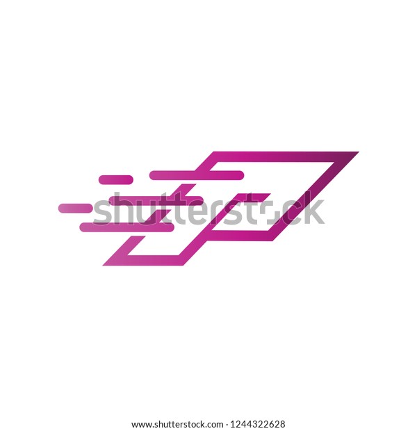 Letter P Fast Logo\
Vector