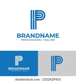 Letter P Finance Logo, suitable for business related to finance with P initial.