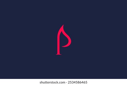 Letter p with fire logo icon design vector design template inspiration