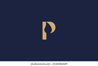 Letter p with fire logo icon design vector design template inspiration