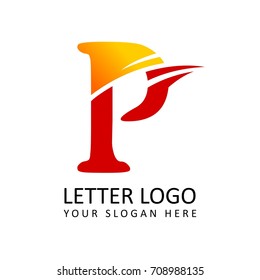 Letter P Flash Logo