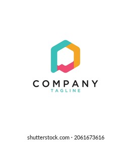 
the letter p with geometric is very suitable for applications