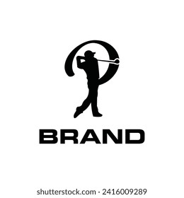 Letter P Golf logo, initial P golf logo sport icon design for your company and business