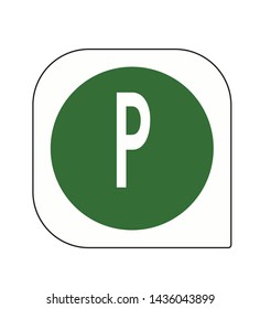 letter p with a green background