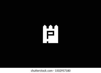 Letter P House And Building Logo Design. Initial Based Real Estate Business Icon Template