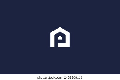 letter p with house logo icon design vector design template inspiration