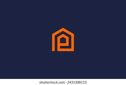 letter p with house logo icon design vector design template inspiration