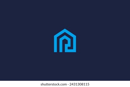 letter p with house logo icon design vector design template inspiration