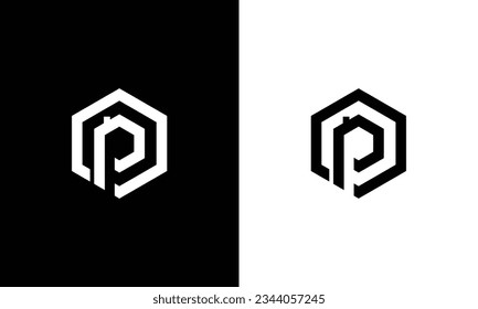 Letter P House Logo, Real estate P logo