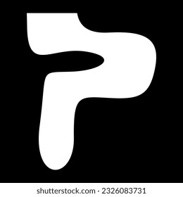 letter P icon logo design 