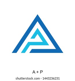 Letter A and P for icon or logo ready to use