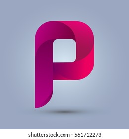 Letter P Icon Logo Template New Stock Vector (Royalty Free) 561712273 ...