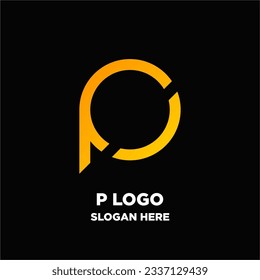 Letter P icon logo vector design