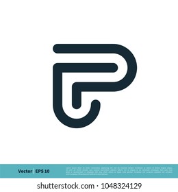 Letter P Icon Vector Logo Template Illustration Design. Vector EPS 10.