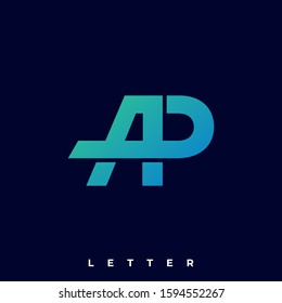 Letter A and P Illustration Vector Template. Suitable for Creative Industry, Multimedia, entertainment, Educations, Shop, and any related business