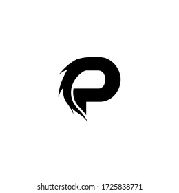 letter P initial icon logo design inspiration vector template