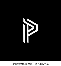 letra P / inicial Icono de diseño del logotipo P plantilla vectorial