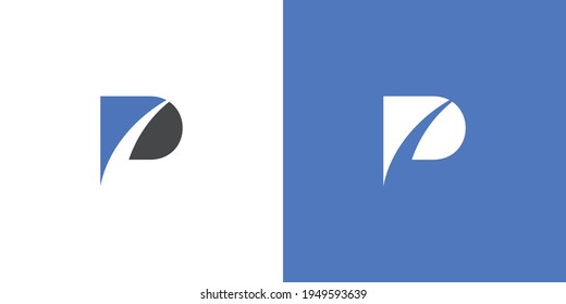 The letter P initials logo is simple and modern