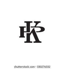 Letter P K Monogram Logo Stock Vector (Royalty Free) 330276332 ...