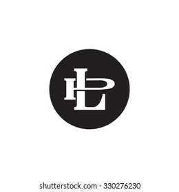 letter P and L monogram logo