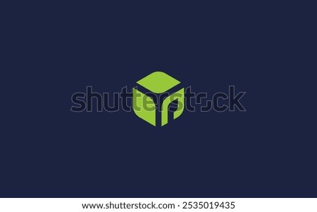 letter p leaf hexagon logo icon design vector design template inspiration