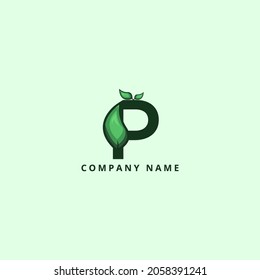 Diseño del logotipo de la letra P