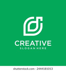 Letter p leaf logo design eco friendly concept natural leaf logo for agricultural products beauty