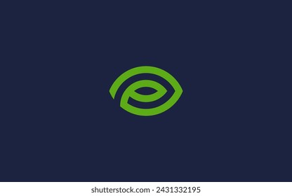 letter p with leaf logo icon design vector design template inspiration