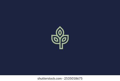 letter p leaf logo icon design vector design template inspiration