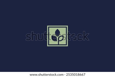 letter p leaf logo icon design vector design template inspiration